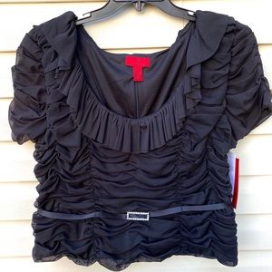 JS Women’s Ruched  Evening Blouse NWT Size 18W